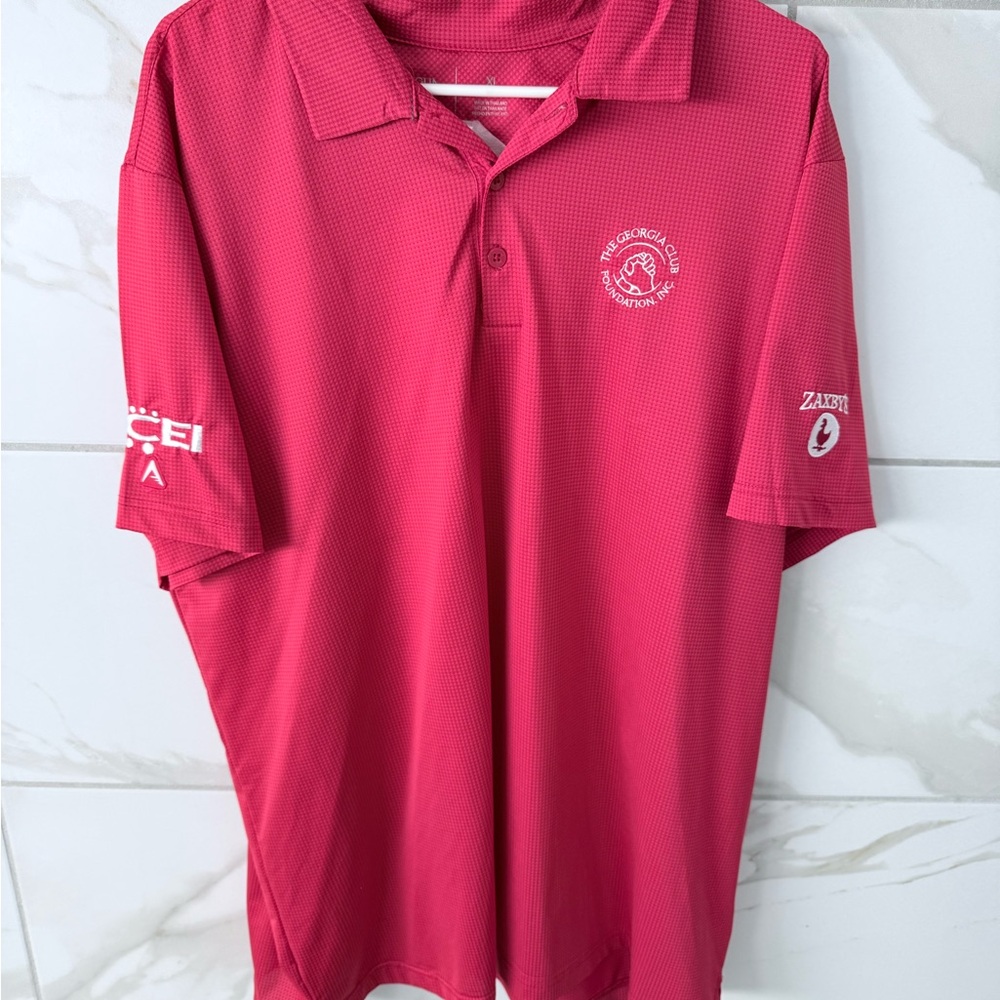 Men's Red Antigua Polo Shirt